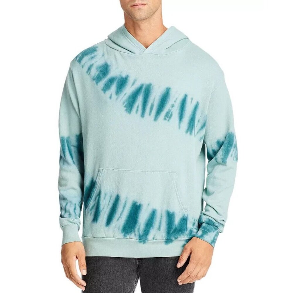 Original Paperbacks Mens Los Feliz Striped Tie Dye Hoodie green Size L MSRP $110